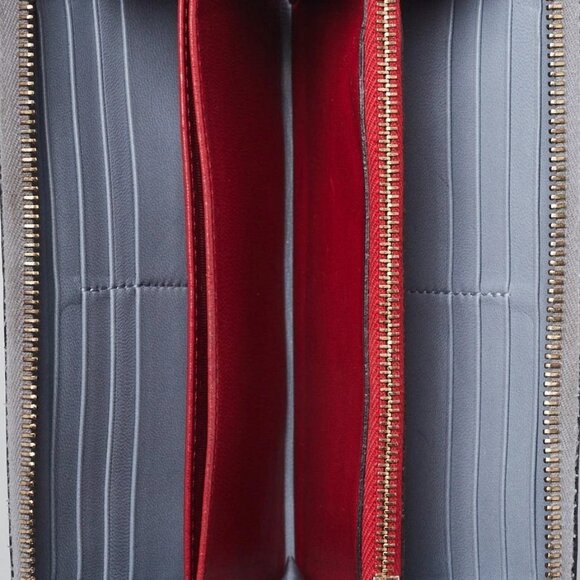 Valentino Blue Quilted Leather All Over Rockstud Zippy Wallet - Picture 5 of 9